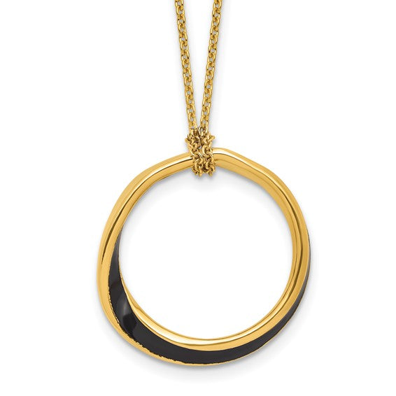 Abstract Circle Necklace