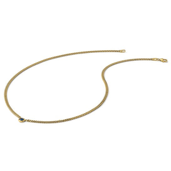 Sapphire Curb Necklace