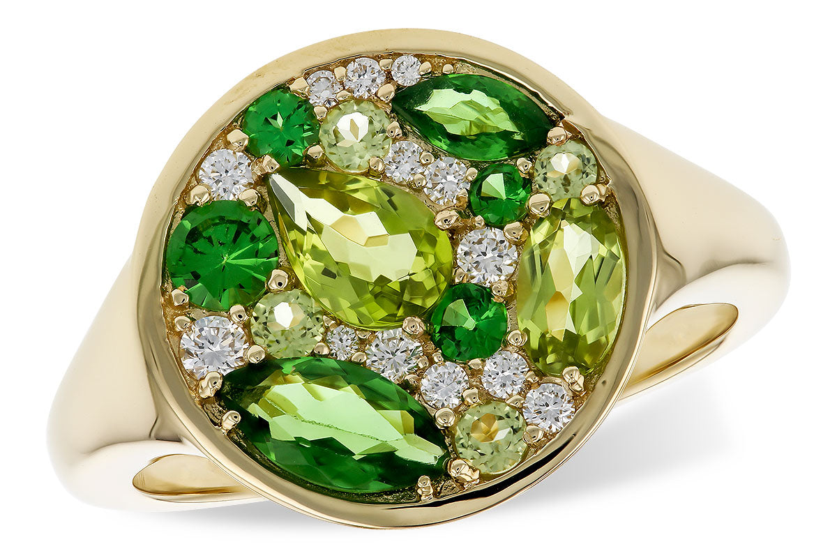 Peridot Signet Ring