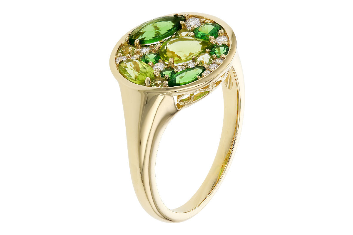 Peridot Signet Ring