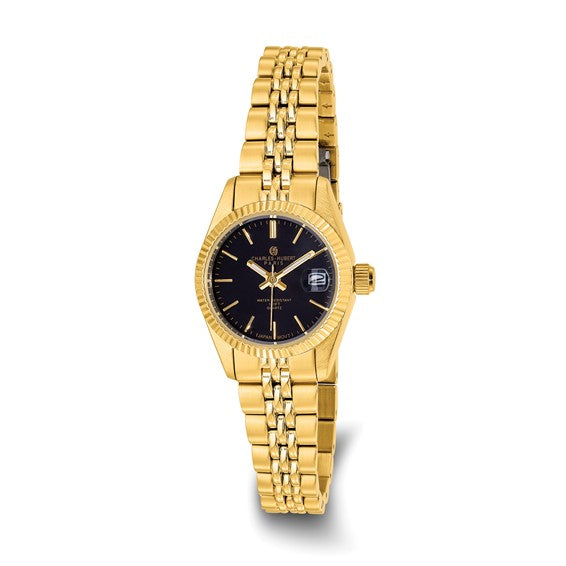 LADIES BLACK DIAL WATCH