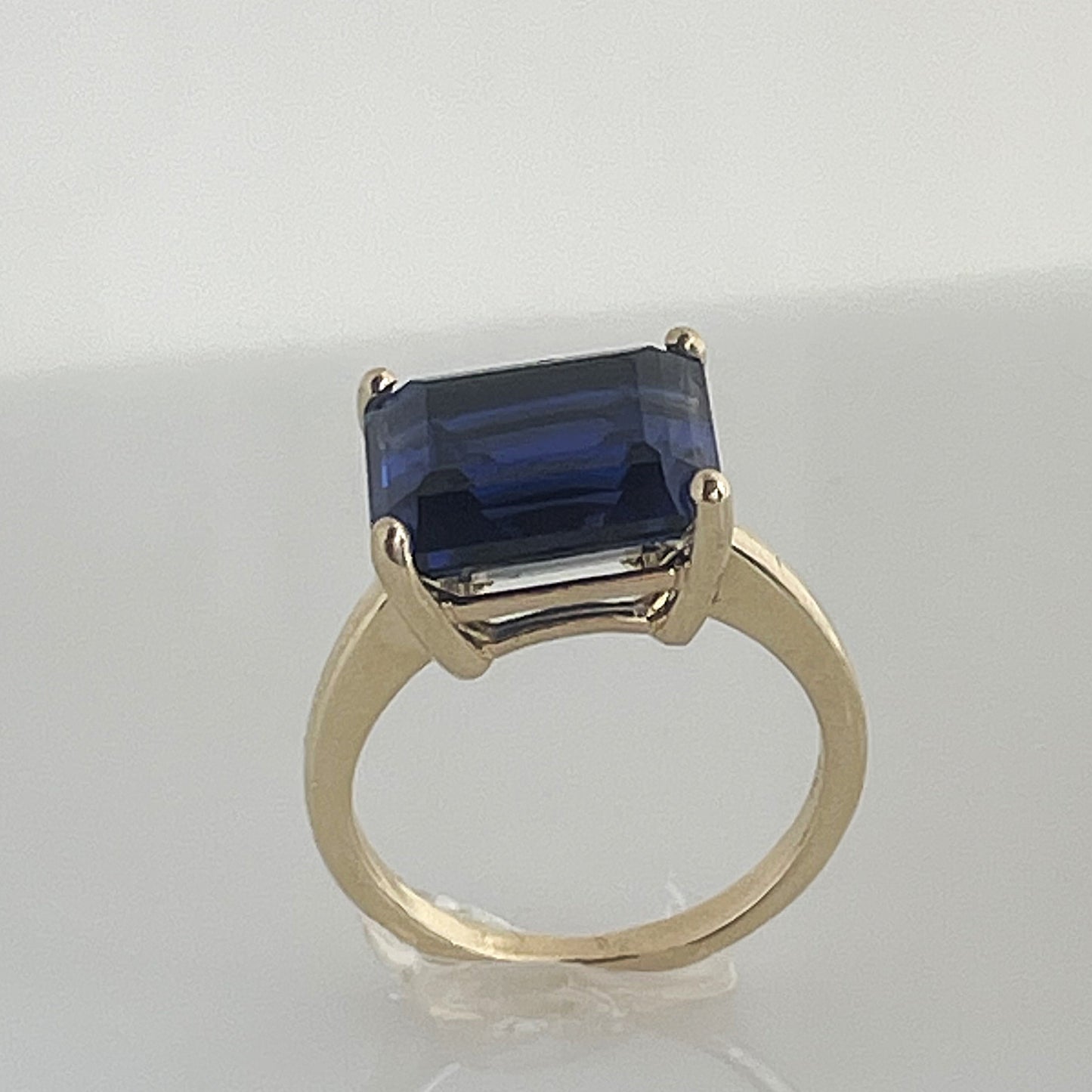Large Solitaire Sapphire ring