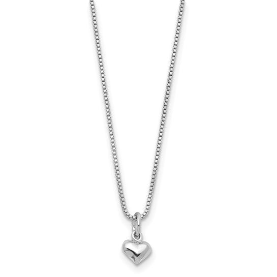Kids Sterling Silver Necklace with Heart charm