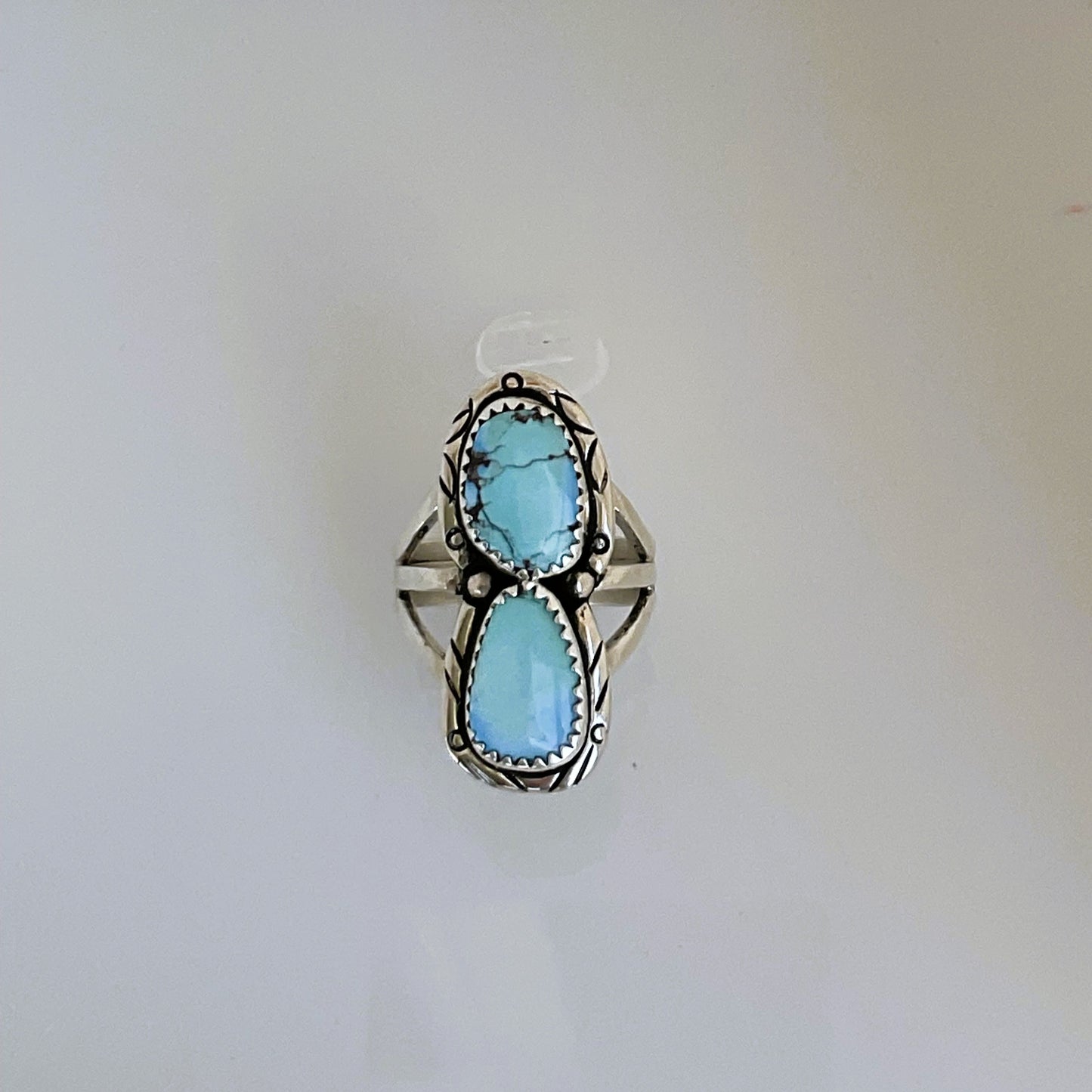 Turquoise 2 Stone Ring