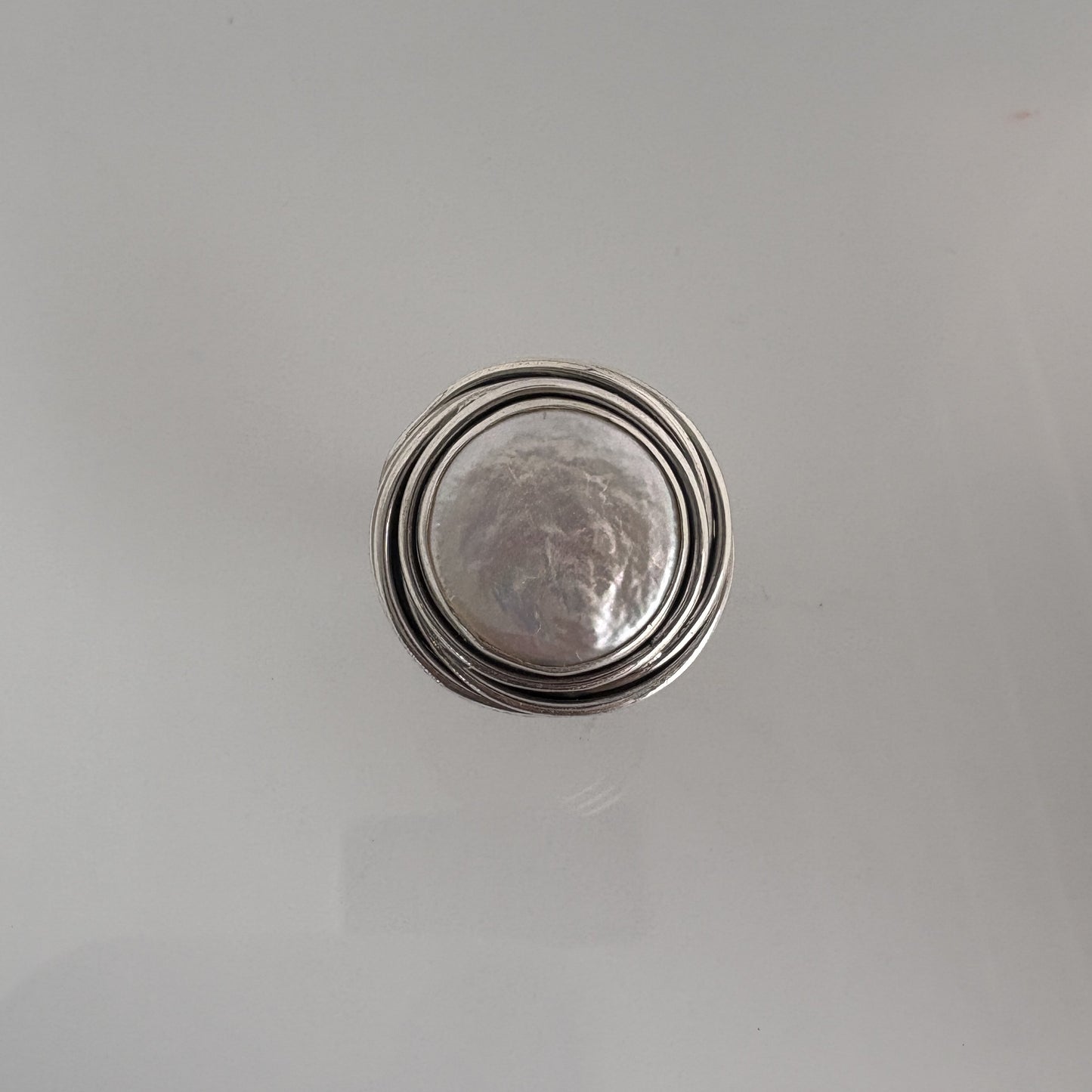Sterling Silver Pearl Ring