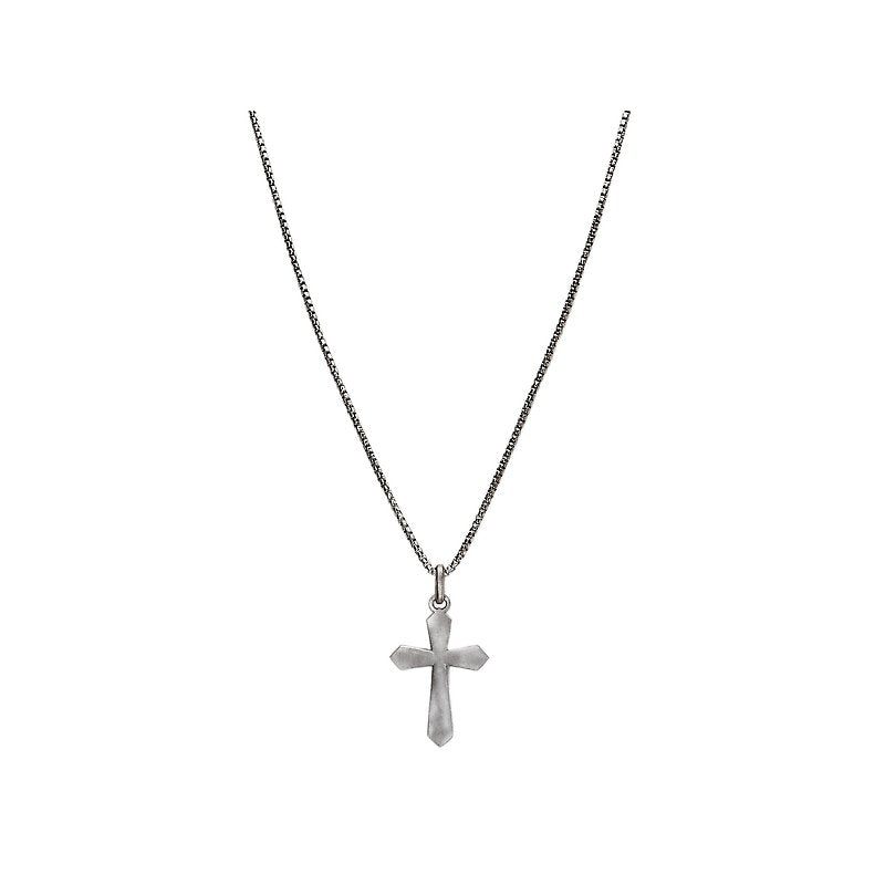 Italian Sterling Silver Italian Cross Necklace