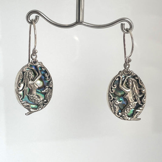 Abalone Mermaid Earrings