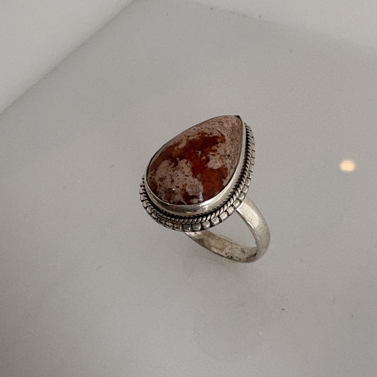 Mexican Fire Opal Ring