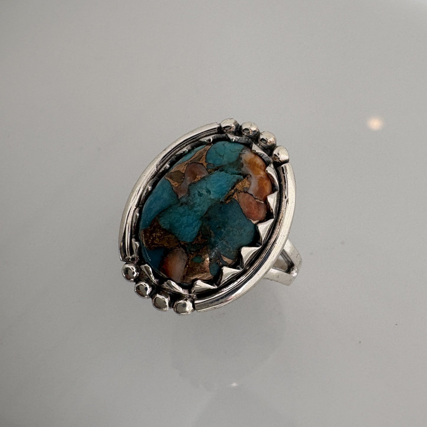 Spiny Oyster Turquoise Ring