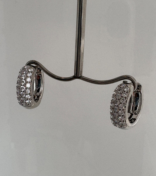 Diamond Hoop Earrings