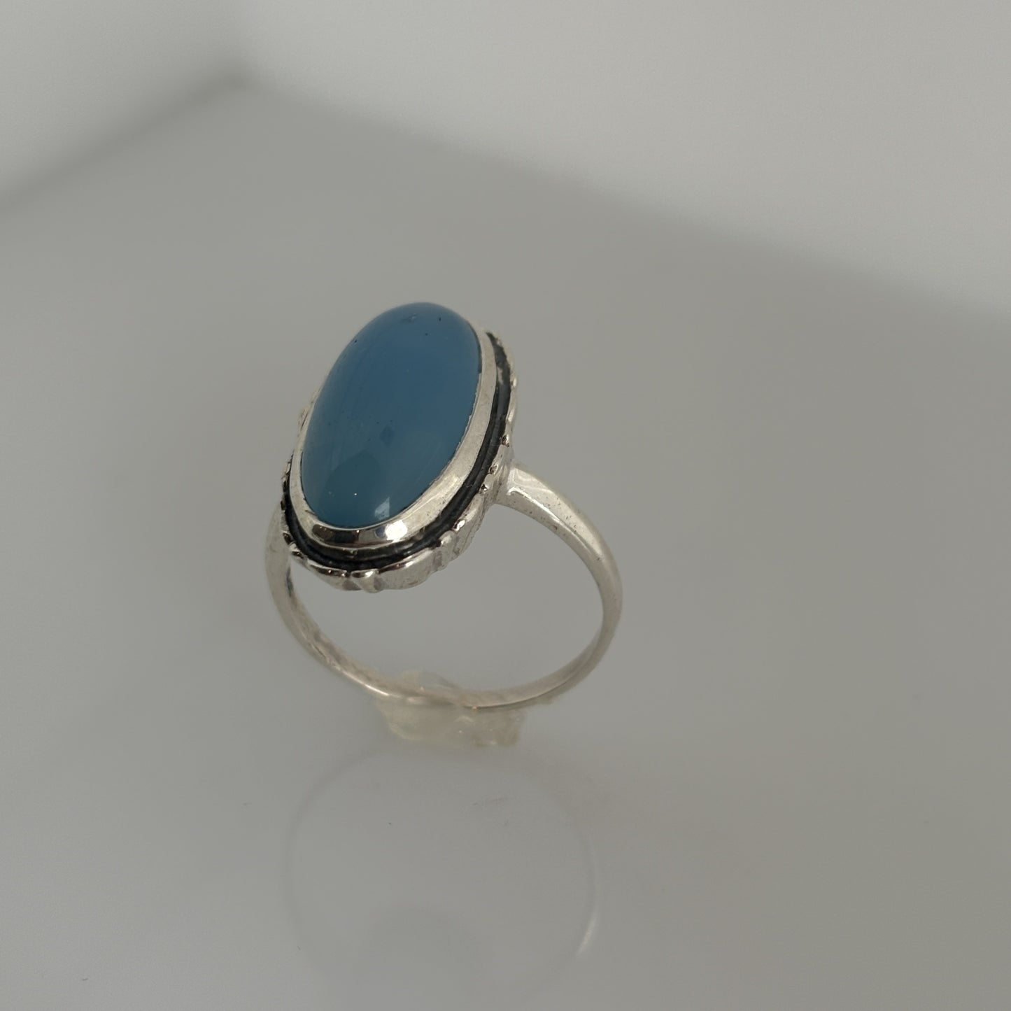 Sterling Silver Chalcedony Ring