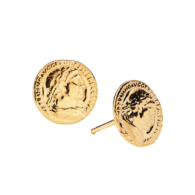 Coin Stud Earrings