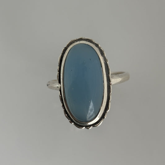Sterling Silver Chalcedony Ring