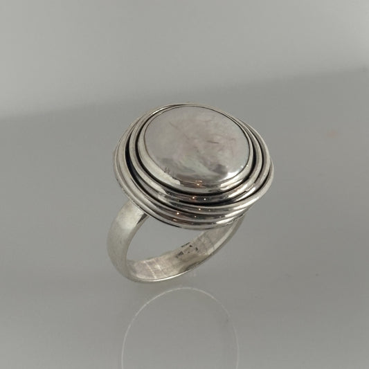 Sterling Silver Pearl Ring