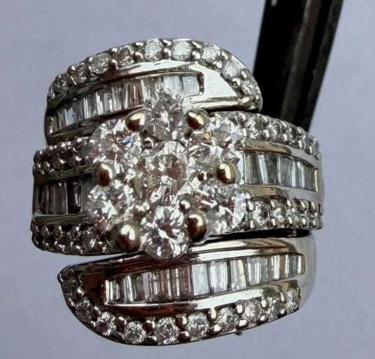 Diamond Cluster Ring