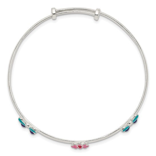Sterling Silver Child's Butterfly Bracelet