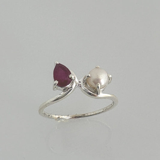 Ruby & Pearl Ring