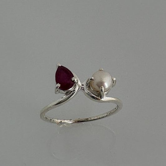Ruby & Pearl Ring
