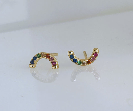 Multi-Colored Stud Earrings