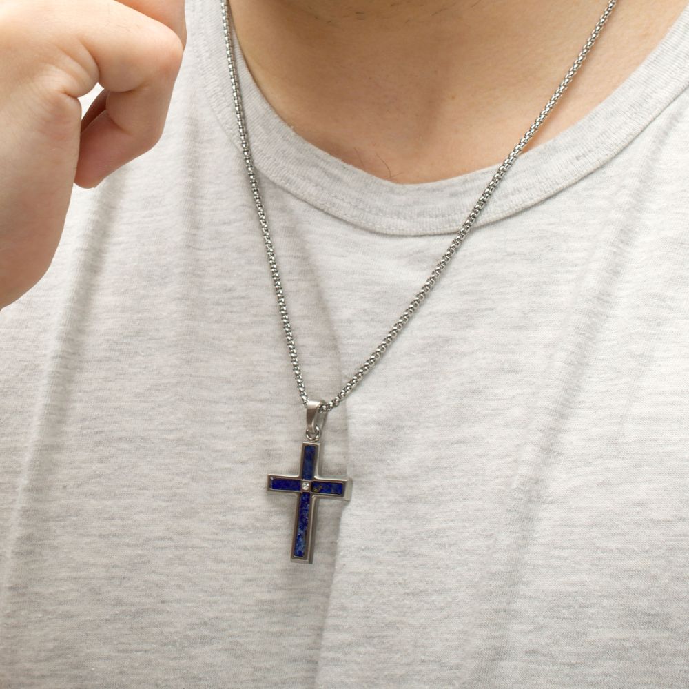 Blue Lapis Cross