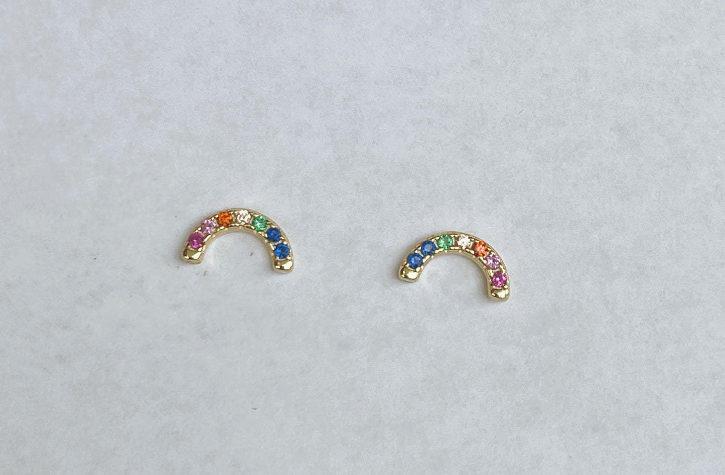 Multi-Colored Stud Earrings