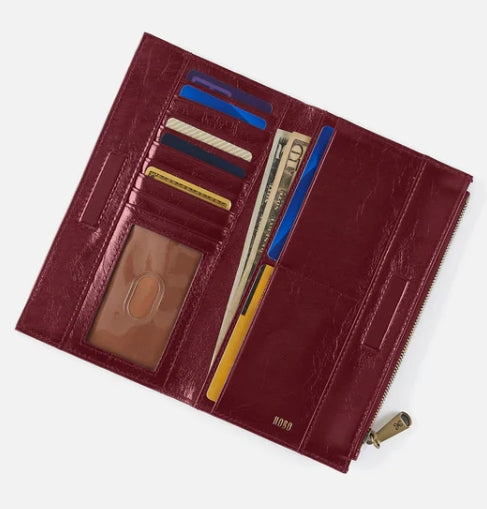 HOBO Red Bifold Wallet