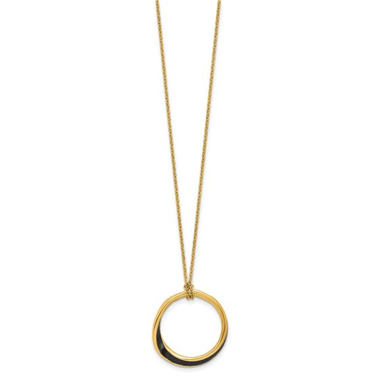 Abstract Circle Necklace