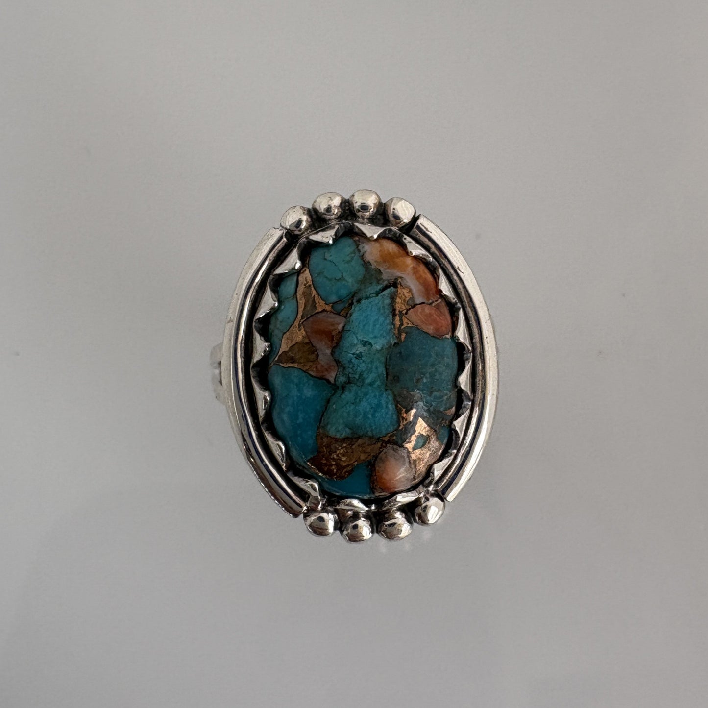 Spiny Oyster Turquoise Ring