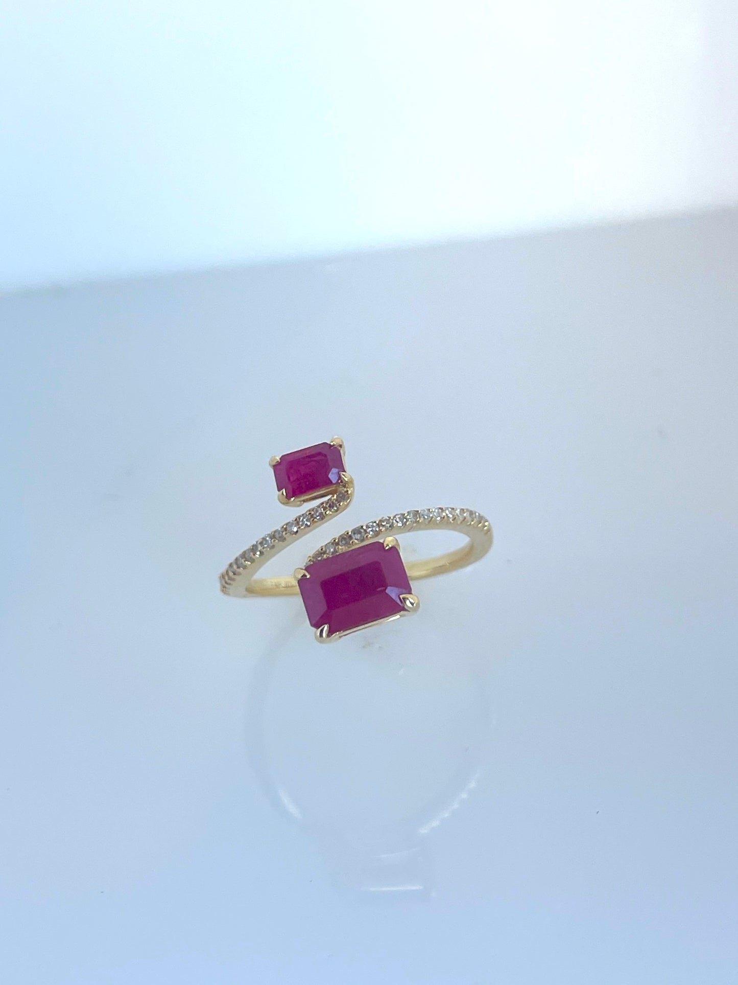 Open Ended Ruby Ring