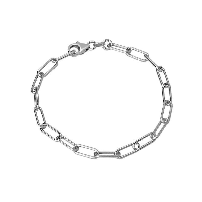 Sterling Silver Paperclip Bracelet