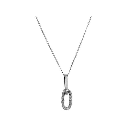 Oval Link Pendant Necklace