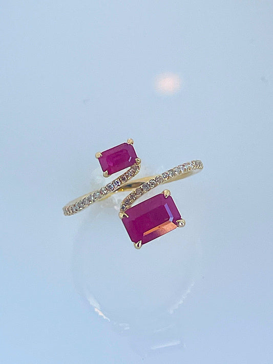 Open Ended Ruby Ring